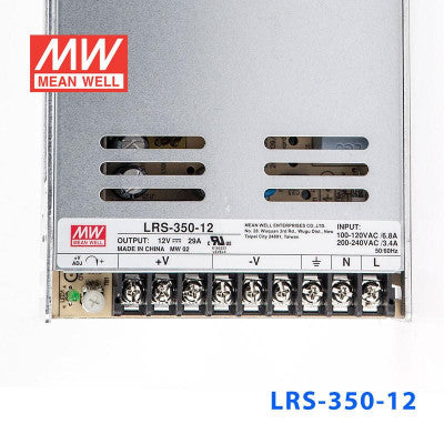 An LRS-350-12 Mean Well SMPS - 12V 29A - 348W Metal Power Supply