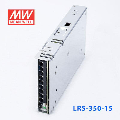 An LRS-350-15 Mean Well SMPS - 15V 23.2A - 348W Metal Power Supply