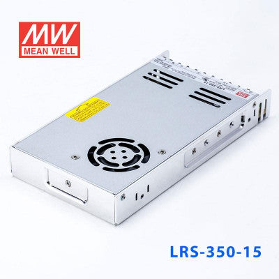 An LRS-350-15 Mean Well SMPS - 15V 23.2A - 348W Metal Power Supply
