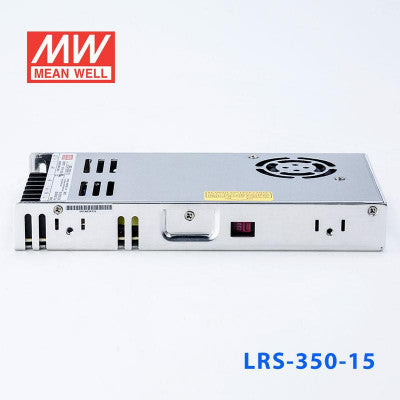 An LRS-350-15 Mean Well SMPS - 15V 23.2A - 348W Metal Power Supply