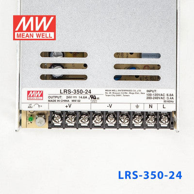 An LRS-350-24 Mean Well SMPS - 24V 14.6A - 350.4W Metal Power Supply
