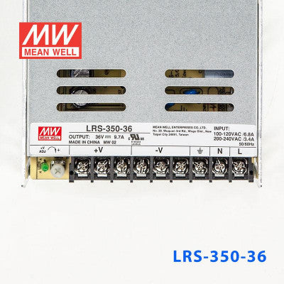 An LRS-350-36 Mean Well SMPS - 36V 9.7A - 349.2W Metal Power Supply