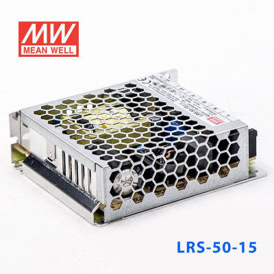 An LRS-50-15 Mean Well SMPS - 15V 3.4A - 51W Metal Power Supply