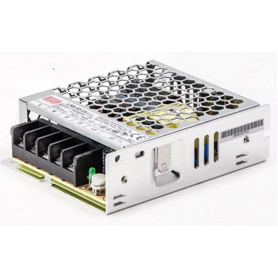 An LRS-50-24 Mean Well SMPS - 24V 2.2A - 52.8W Metal Power Supply