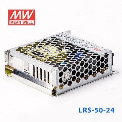 An LRS-50-24 Mean Well SMPS - 24V 2.2A - 52.8W Metal Power Supply
