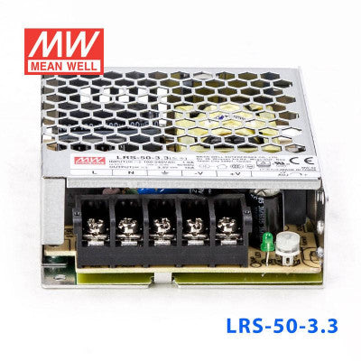 An LRS-50-3.3 Mean Well SMPS - 3.3V 10A - 33W Metal Power Supply