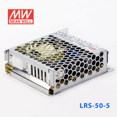 An LRS-50-5 Mean Well SMPS - 5V 10A - 50W Metal Power Supply