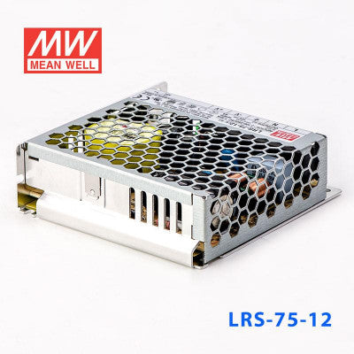 An LRS-75-12 Mean Well SMPS - 12V 6A - 72W Metal Power Supply