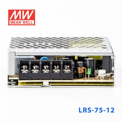 An LRS-75-12 Mean Well SMPS - 12V 6A - 72W Metal Power Supply