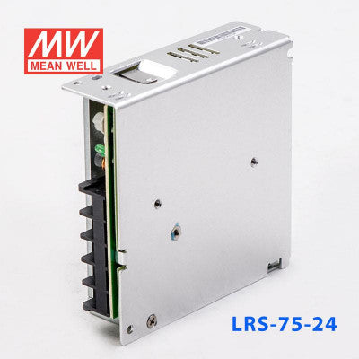 An LRS-75-24 Mean Well SMPS - 24V 3.2A - 76.8W Metal Power Supply