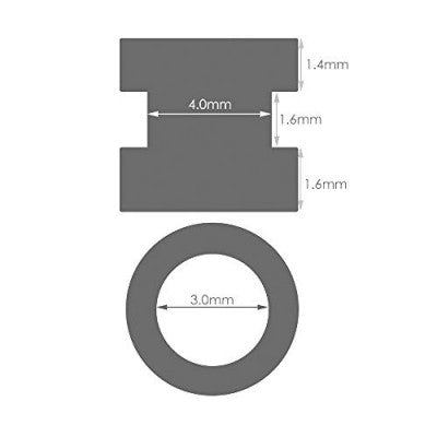 An M3 Anti Vibration Rubber Damper Balls For FPV F4, F7 Flight Controller - 4 Pieces Pack