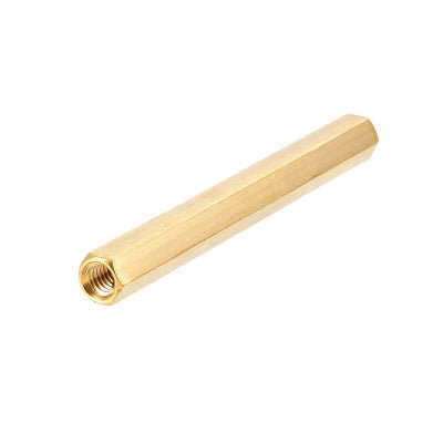 An M3 X 40mm Female to Female Brass Hex Threaded Pillar Standoff Spacer - 2 Pieces pack