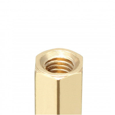 An M4 X 10 mm Female-Female Brass Hex Threaded Pillar Standoff Spacer - 2 Pieces pack