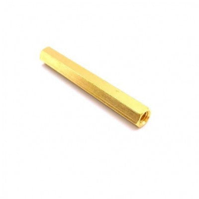An M4 X 40mm Female to Female Brass Hex Threaded Pillar Standoff Spacer - 2 Pieces pack
