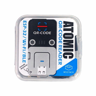 An M5 STACK ATOM 2D/1D Barcode Scanner Kit