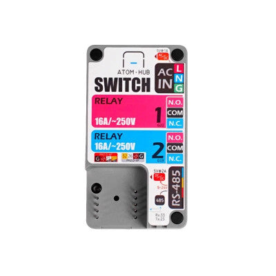 An M5 STACK ATOM HUB AC/DC Remote Control Switch Kit