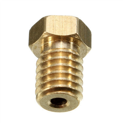 An M6 Thread Brass Nozzle V5 V6 UM Compatible - 1.75mm x 0.4mm (for 3D printer)
