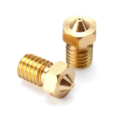 An M6 Thread Brass Nozzle V5 V6 UM Compatible - 3mm x 0.3mm (for 3D printer)