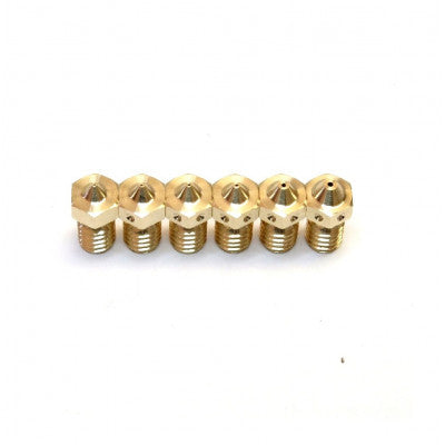 An M6 Thread Brass Nozzle V5 V6 UM Compatible - 3mm x 0.4mm (for 3D printer)
