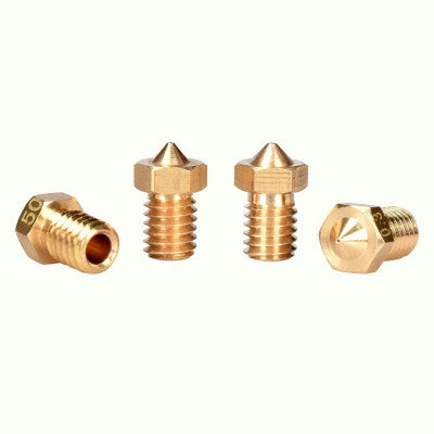 An M6 Thread Brass Nozzle V5 V6 UM Compatible - 3mm x 0.4mm (for 3D printer)