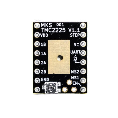 An MakerBase MKS TMC2225 Stepper Motor Driver with Heat Sink