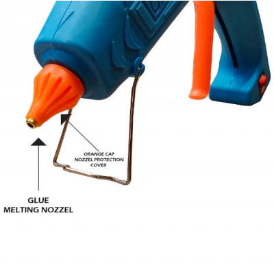 An MARIO 500 Watt ME-5000 Ultra High Performance Hot Melt Glue Gun with Nozzle Protection for Heavy Usage