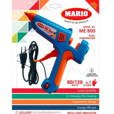 An MARIO 80/120 Watt ME-800 Dual Temperature Super Heavy Performance Glue Gun with Light Indicator