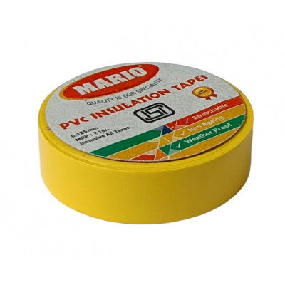 An Mario PVC Insulating Tape - Yellow Color - 1 Piece Pack