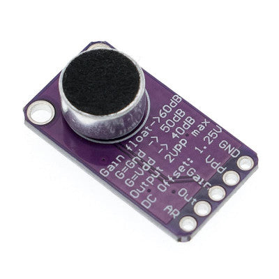 An MAX9814 High Performance Microphone AGC Amplifier Module CMA- 4544PF-W