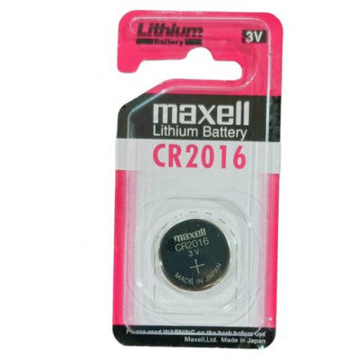 An Maxell CR2016 (Original) 3V Lithium Coin Cell Battery Industrial Grade