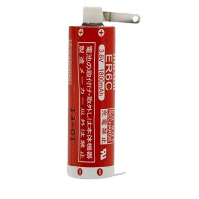 An Maxell ER6C 3.6V 1800mAh Lithium Thionyl Chloride Battery with Lugs