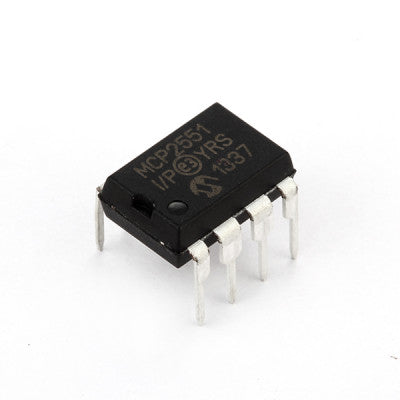 An MCP2551 CAN Transceiver IC DIP-8 Package
