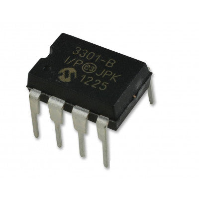 An MCP3301 13-Bit Differential Input A/D Converter (ADC) with SPI Interface IC DIP-8 Package