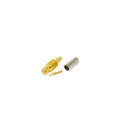 An MCX Connector Female Straight Gold Plated Crimp Type For Cable