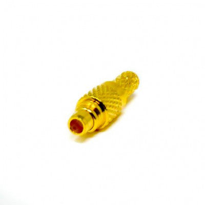 An MCX RF Connector Male Straight Gold Plated Crimp type for Cable