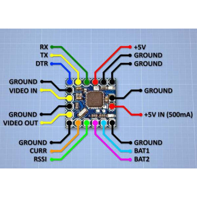 An Micro Minim OSD For Racing F3 Naze32 Flight Controller RC Drone