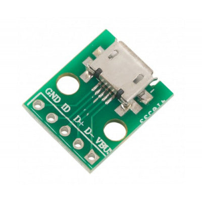 An Micro USB Type B Mike Patch Straight Plug Adapter Plate Welding Head Breakout Board