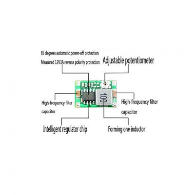 An Mini 360 Step Down Buck Converter Power Supply Module