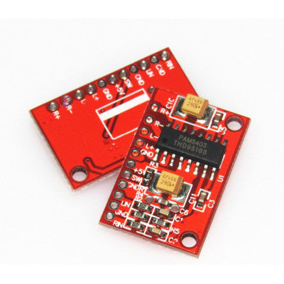 An 2-Channel 3W PAM8403 Mini Digital Power Amplifier Module Red