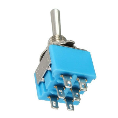 An Mini MTS-203 6-Pin DPDT 6A 125VAC Toggle Switch - Pack of 5