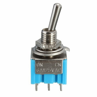 An Mini MTS-203 6-Pin DPDT 6A 125VAC Toggle Switch - Pack of 5