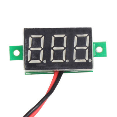 An Digital DC Mini Voltmeter 0.36 inch - 2 Wire Module - 4.5V to 30V