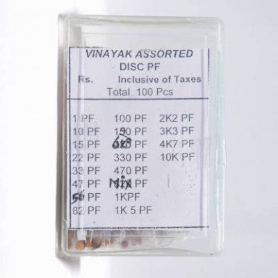 An Mix Ceramic Capacitor Box - 20 Values (5 Piece Each Value)