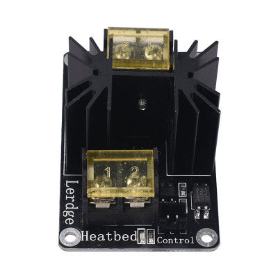 An MOS25 12 to 50V 25A 3D printer Heat Bed Power Expansion Module with Cables