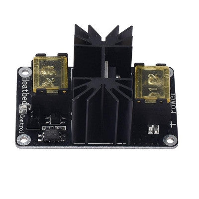 An MOS25 12 to 50V 25A 3D printer Heat Bed Power Expansion Module with Cables