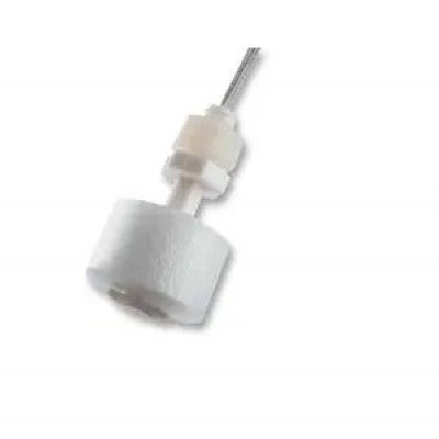 An MULTICOMP PRO Float Switch, MCPLS Series, Vertical, Miniature, SPST-NO, Polypropylene, 130 Vac, 18mm Diameter