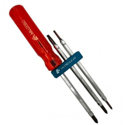 An Multitec SDK-600 6 In 1 Multibit Stubby Reversible Screw Driver Set