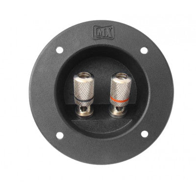 An MX 2 Way Army Type Binding Post Speaker Terminal Round with Metal Connector 75mm x 45.6mm (MX-750)