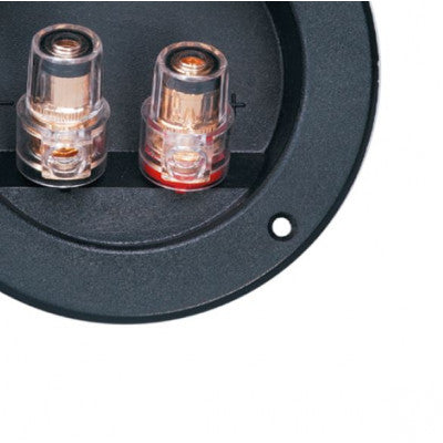 An MX 2 Way Binding Post Speaker Terminal Round Screw Type and Touch Proof Gold Plated 105mm x 72mm (MX-2218)