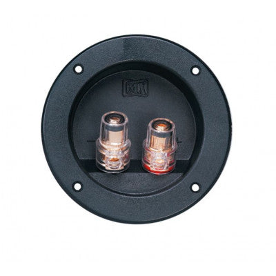 An MX 2 Way Binding Post Speaker Terminal Round Screw Type and Touch Proof Gold Plated 105mm x 72mm (MX-2218)